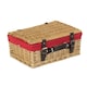 image 6 of 36cm Wicker Picnic Basket with Lining Black | Black | One Size