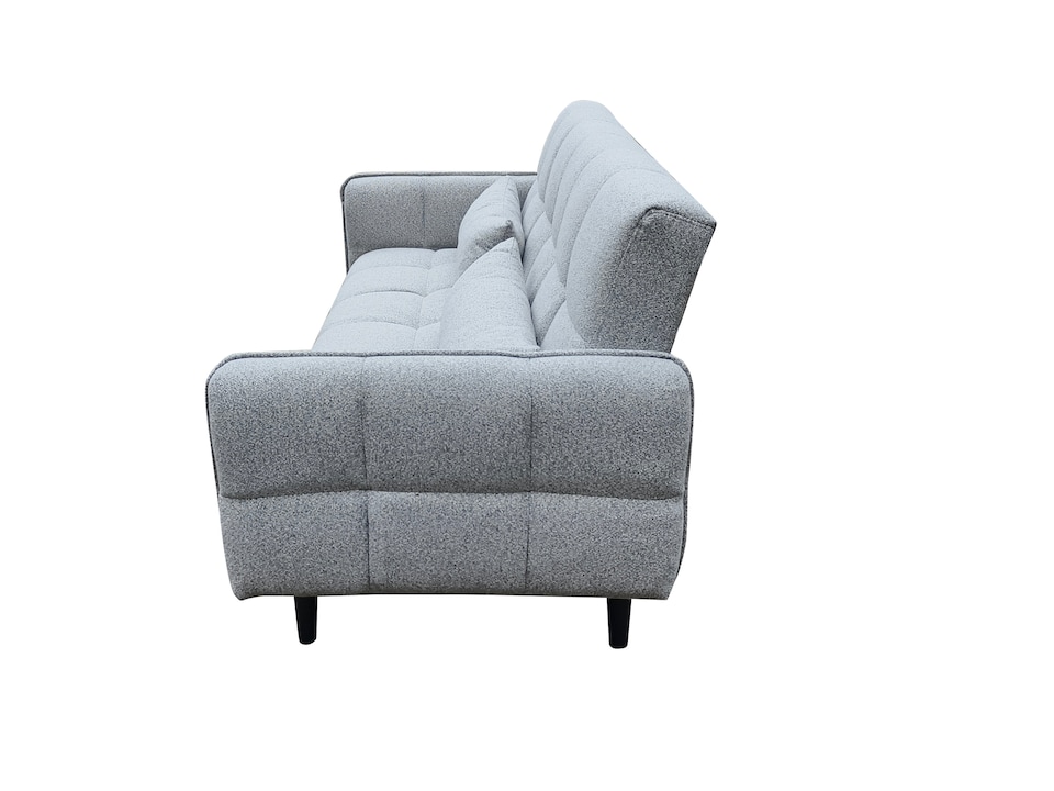image 1 of Bello 2 Seater Sofa Bed in Grey or Silver | Silver | One Size