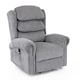 image 2 of Belvoir Grey Fabric Single Motor Mobility Rise Recliner Chair | Grey | Grey