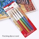 image 3 of Pack 4 Bristle Head And Chunky Plastic Body Artist Brushes