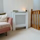 image 4 of Stylish MDF Diamond White Radiator Cover - Small