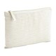 image 2 of Westford Mill Striped Organic Cotton Pouch - Red - 11.5cm x 20cm Red