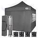 image 6 of MCC Direct MAXIMUS 3x3 Heavy Duty Pop up Grey Gazebo With Sides | Grey | Grey