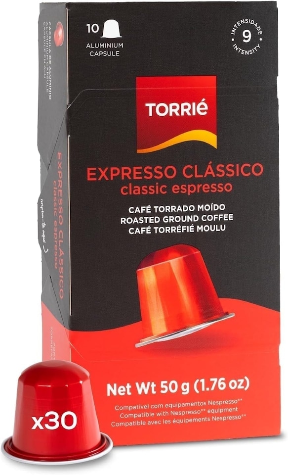 image 1 of Classic Aluminium Nespresso ® Compatible Coffee Capsules (30 Pods)