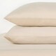 image 2 of OHS Soft Microfibre Plain Duvet Cover and Pillowcase Set, Single - Natural