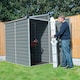 image 3 of 6 x 4 (1.75m x 1.17m) Single Door Pent Plastic Shed with Skylight Roofing