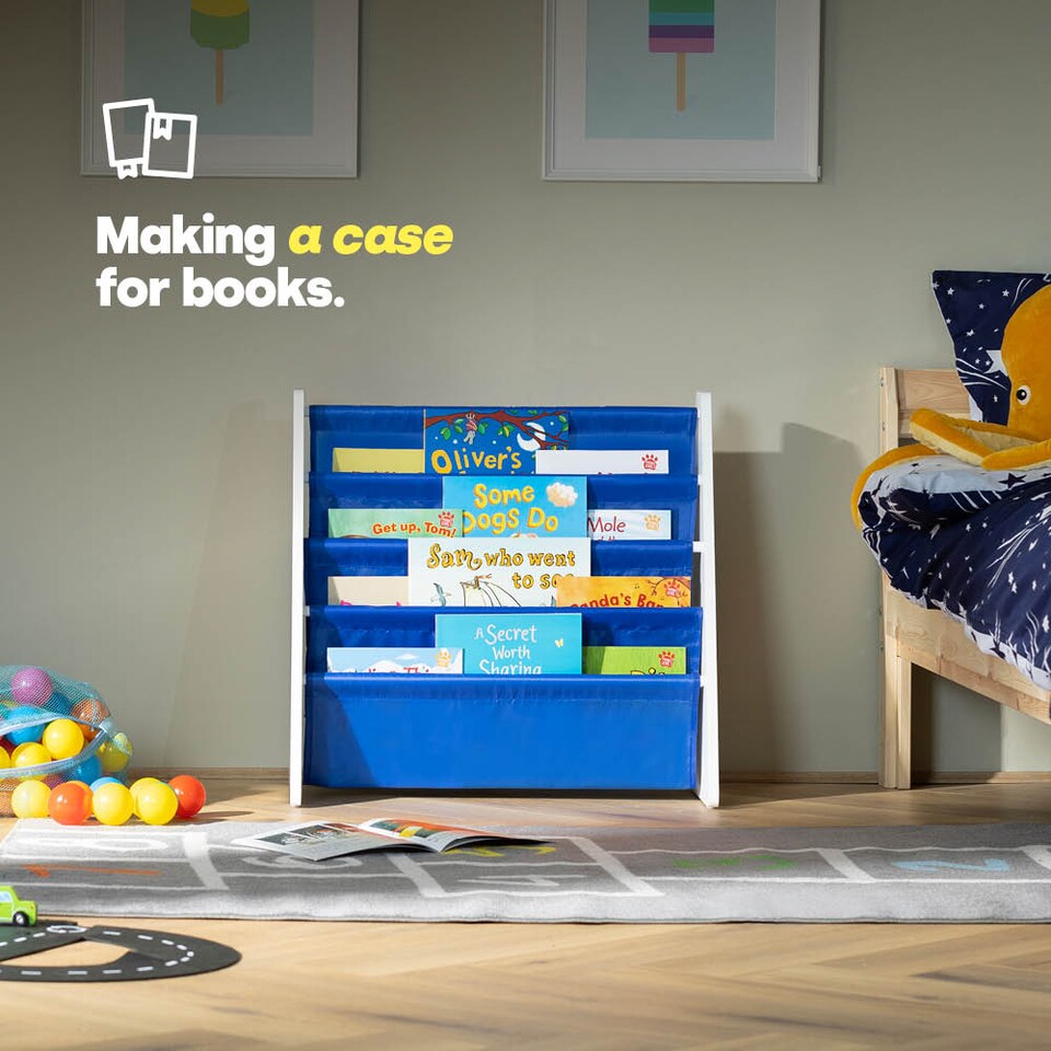 image 1 of Childrens Bookcase  Blue
