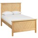 image 6 of 6ft Super King Real Oak Wood Bed Frame.Chevron Solid Panel Wooden Bed Frame Bedstead