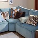 image 6 of Furn Metro Harlequin Velvet Cushion | Orange | Ginger