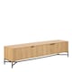 image 1 of Jaipur TV Unit With 3 Doors 176cm Wide in Oak Brown