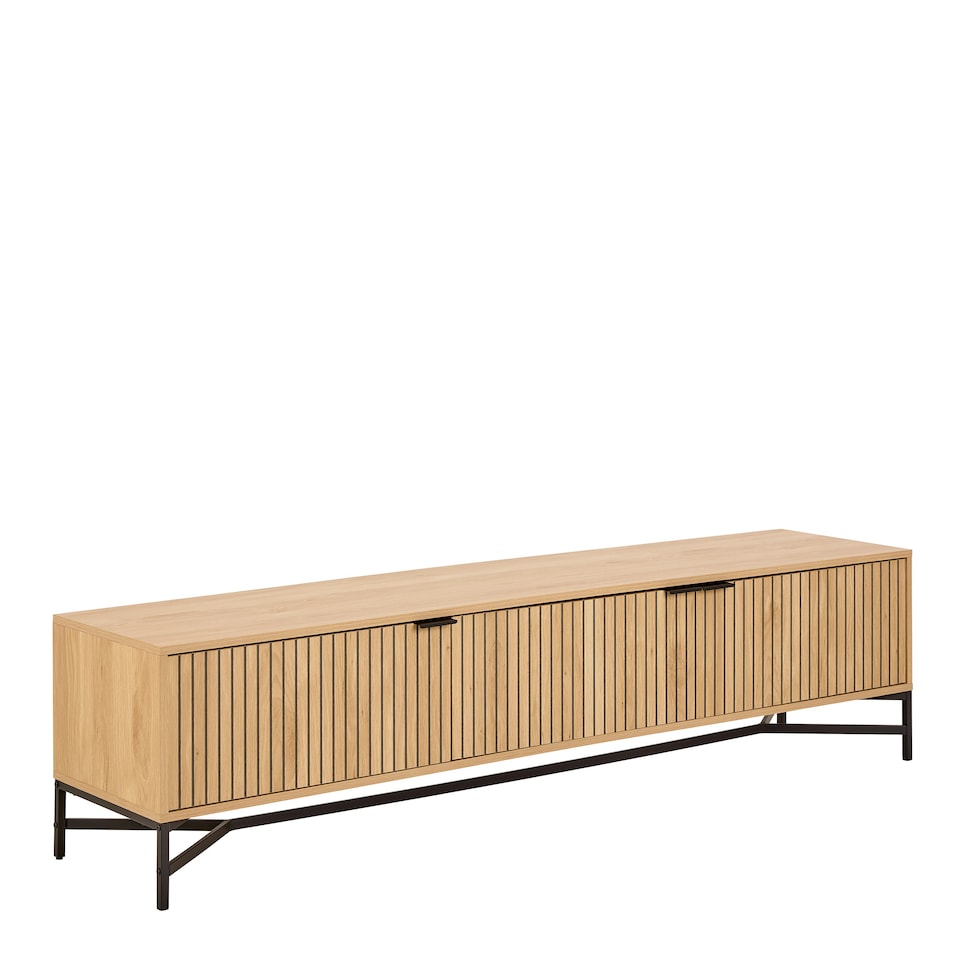 image 1 of Jaipur TV Unit With 3 Doors 176cm Wide in Oak Brown
