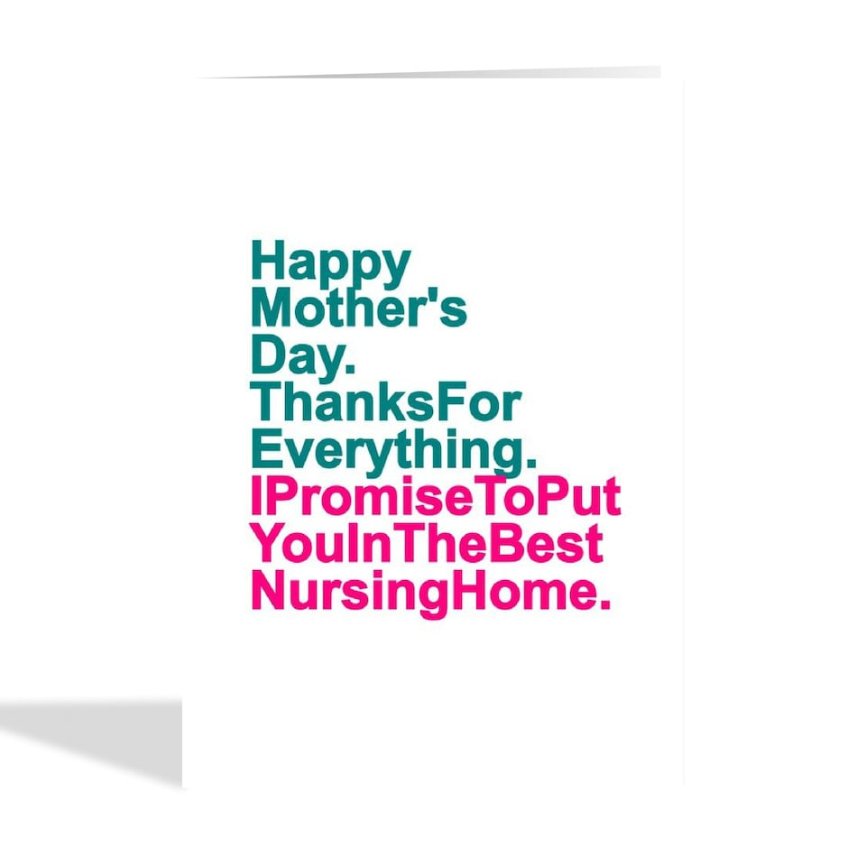 image 1 of Cheeky Nursing Home Mother's Day Card For Mum