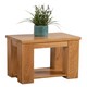 image 5 of Solid Oak Lamp Table for Living Room | Brown | Light Oak