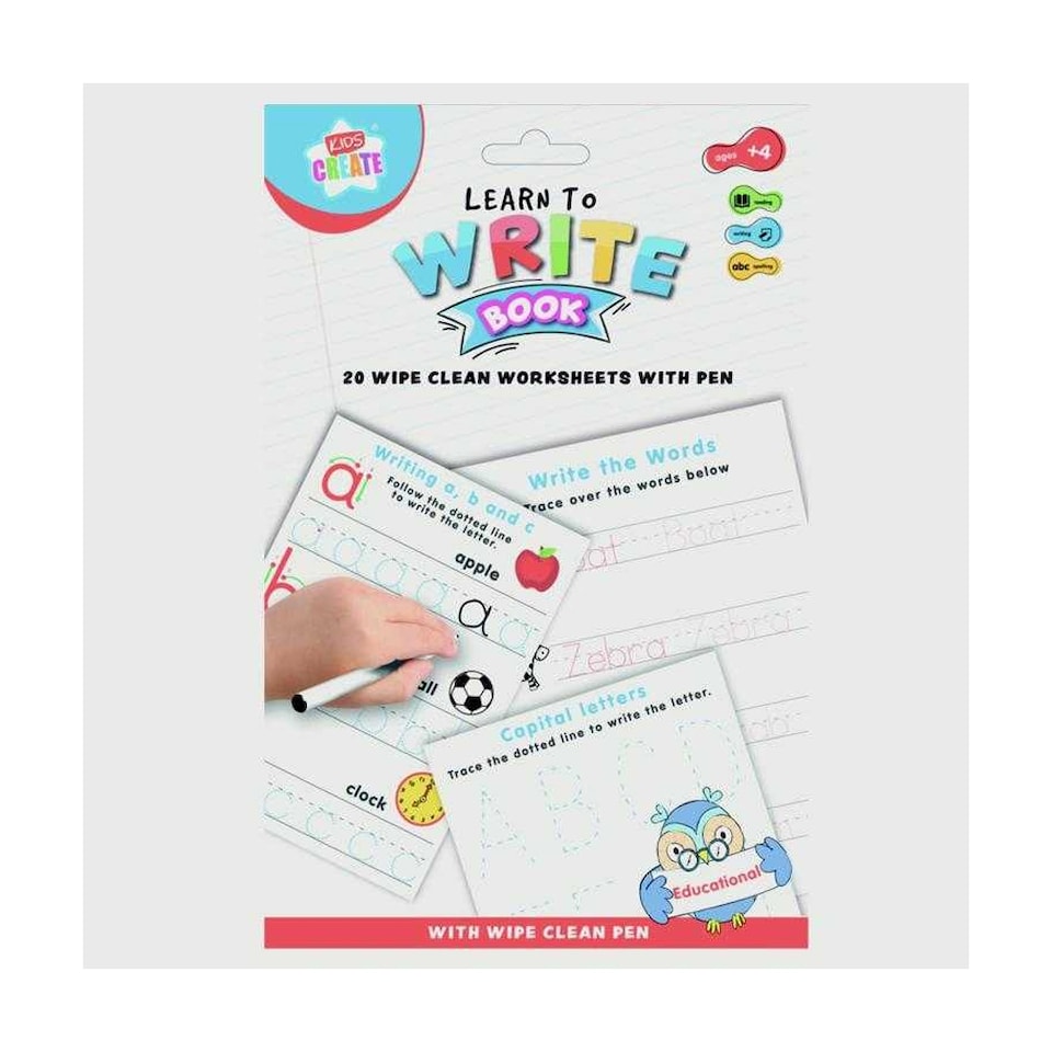 IG Design Learn To Write Activity Book | White | White | One Size | 1