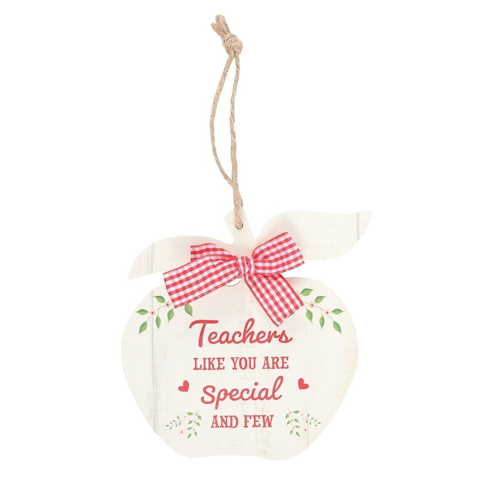 image 1 of Something Different Teachers Like You Apple Hanging Sign - Red - One Size