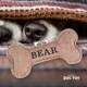 image 2 of History & Heraldry Pre-Personalised Squeaky Bone Dog Toy - Bear