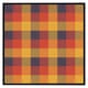 image 2 of Orange check pattern (Picture Frame) White | XS