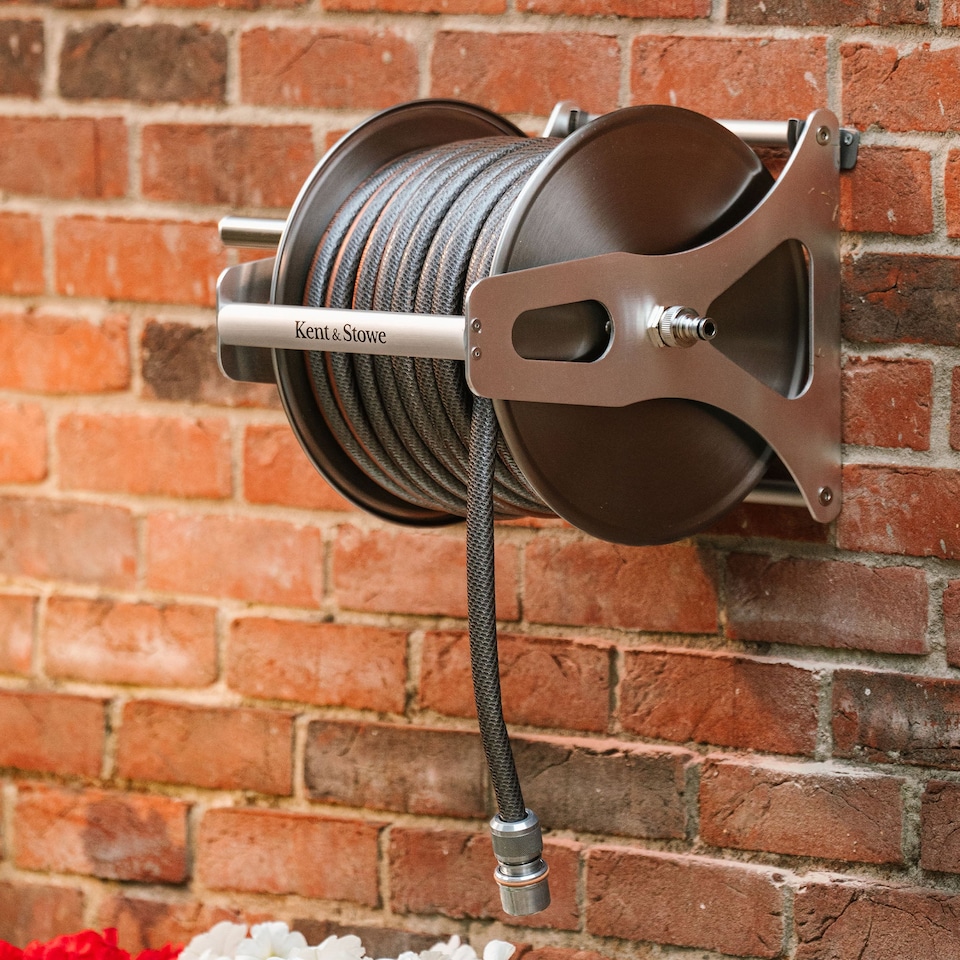 image 1 of Kent & Stowe Metal Hose Reel Set 30m