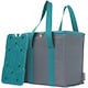 image 1 of LIVIVO 10L Cool Bag with BPA Free Ice Block Grey and Teal