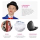 image 2 of Magical Nanny Costume - 58cm Plain Bowler Hat & Floral Bag Blue | XL