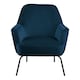 image 2 of Melissa Lounge Chair in Navy Blue