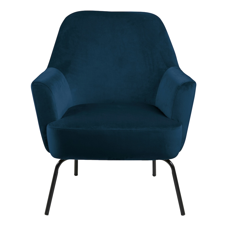 image 1 of Melissa Lounge Chair in Navy Blue