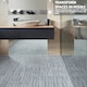 image 6 of NOVECRAFTO Peel & Stick Floor Tiles – Grey Carpet Effect, 12x12in (30.5x30.5cm), Self Adhesive, Durable, Easy Clean, Carpet Imitation Style Grey | 2.79 sqm