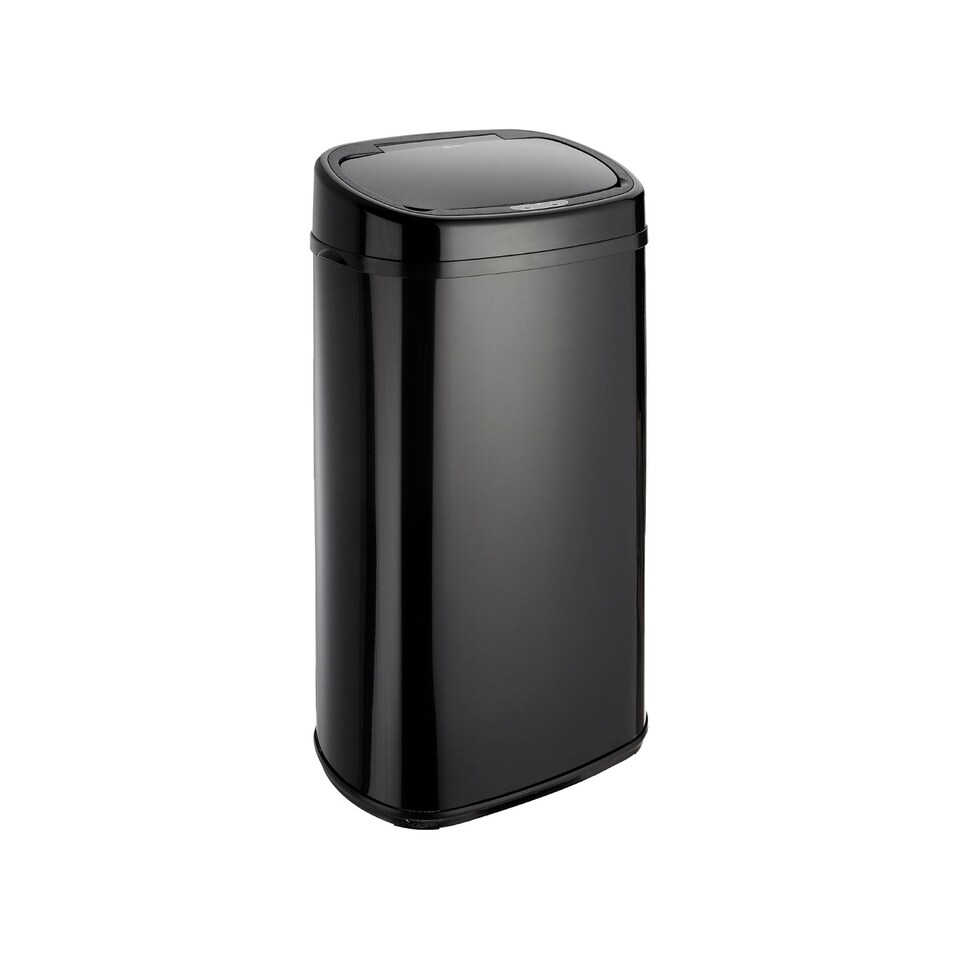image 1 of Dihl 58L Onyx Black with Black Lid Stainless Steel Auto Touchless Hands-free Sensor Kitchen Waste Dust Bin Automatic Motor
