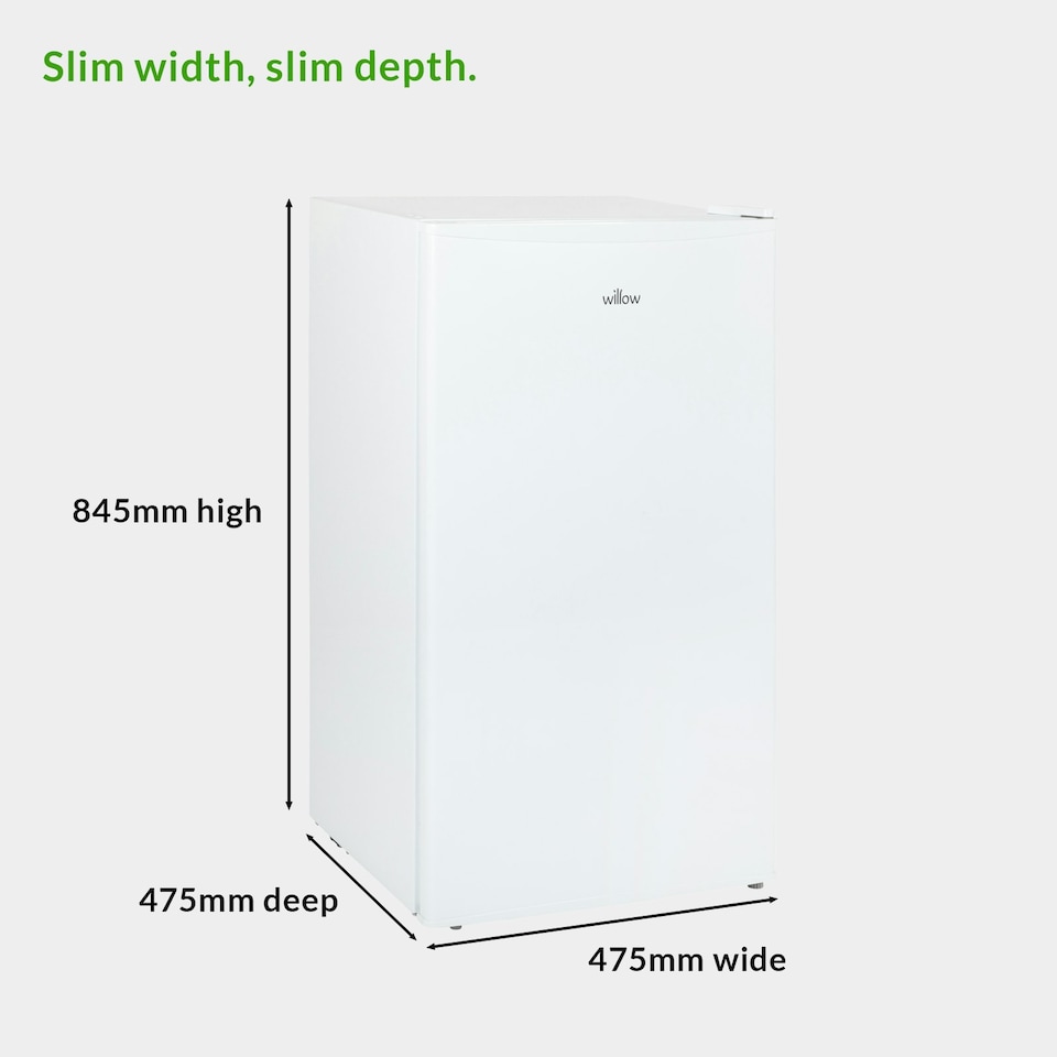 image 1 of Willow WU48FC4W 80L Under Counter Fridge with 4* Ice Box White
