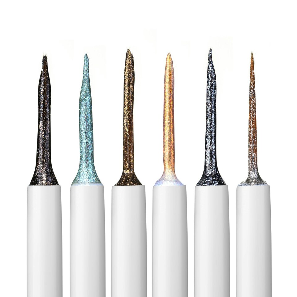 image 1 of Silver Fox Chroma Flik - Liquid Liner - Glisten Cosmetics Silver