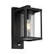 image 6 of CGC ABEL Matt Black Box Lantern Wall Light with PIR Motion Sensor