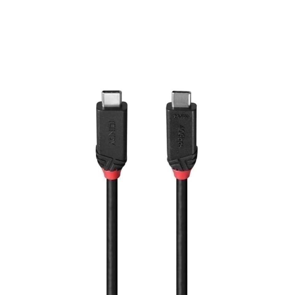 image 1 of 2m USB4 240W Type C Cable, Black Line