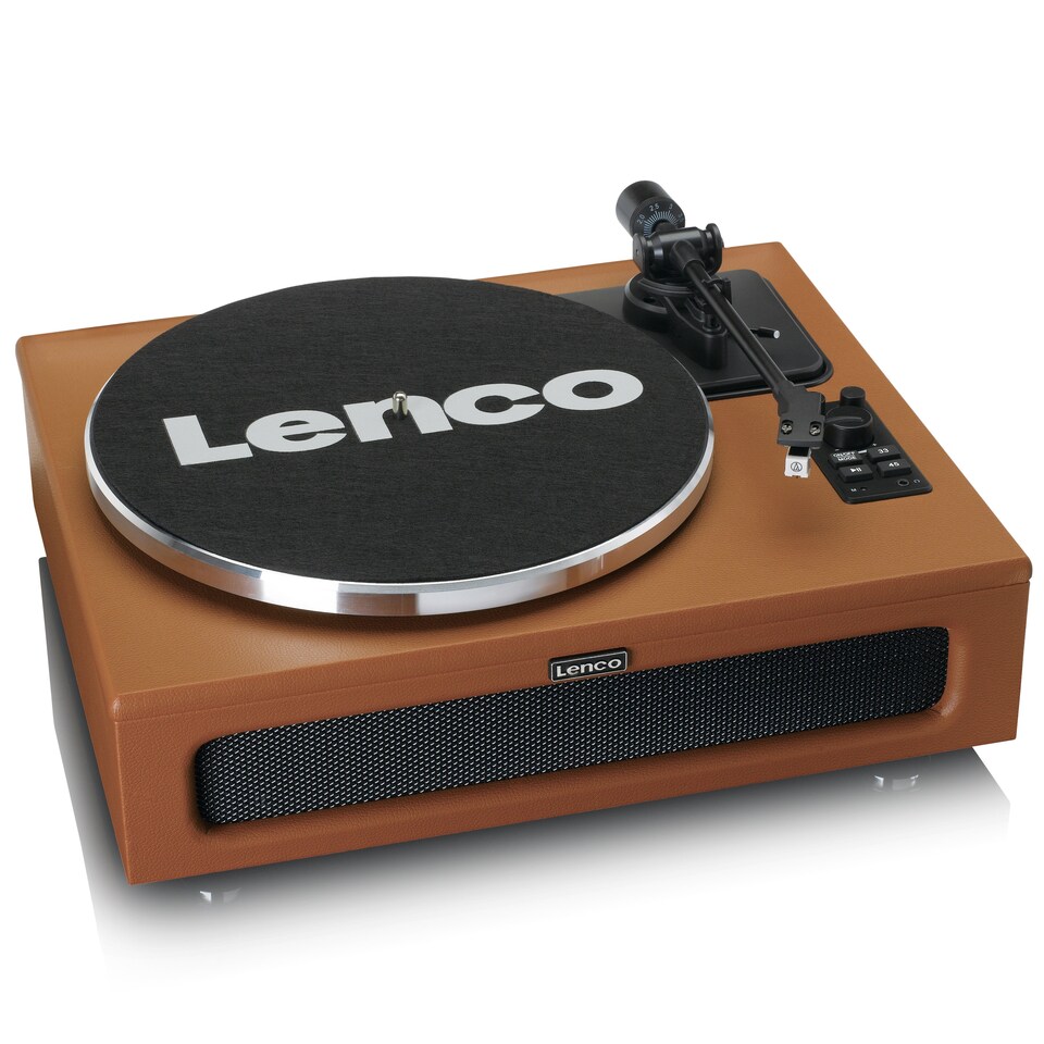 image 1 of LENCO LS-430BN - Turntable with 4 built-in speakers - Brown
