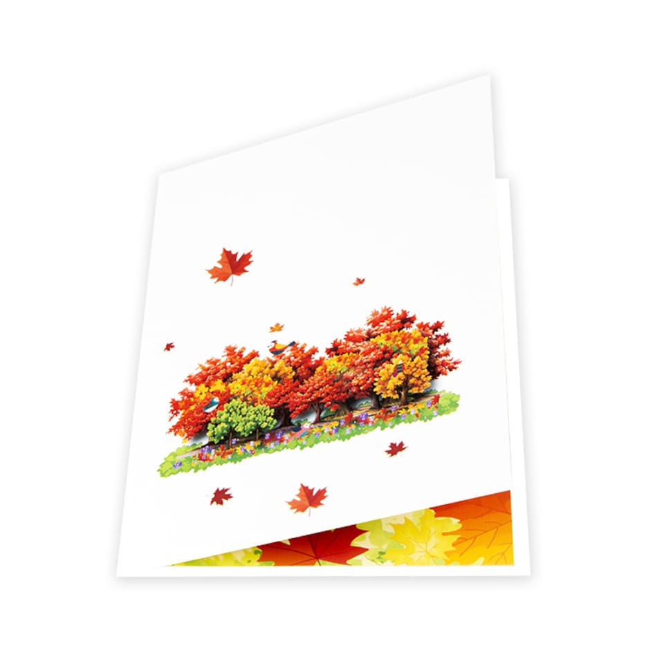 image 1 of Majestic Maple Autumn 3D Pop Up Greeting Card