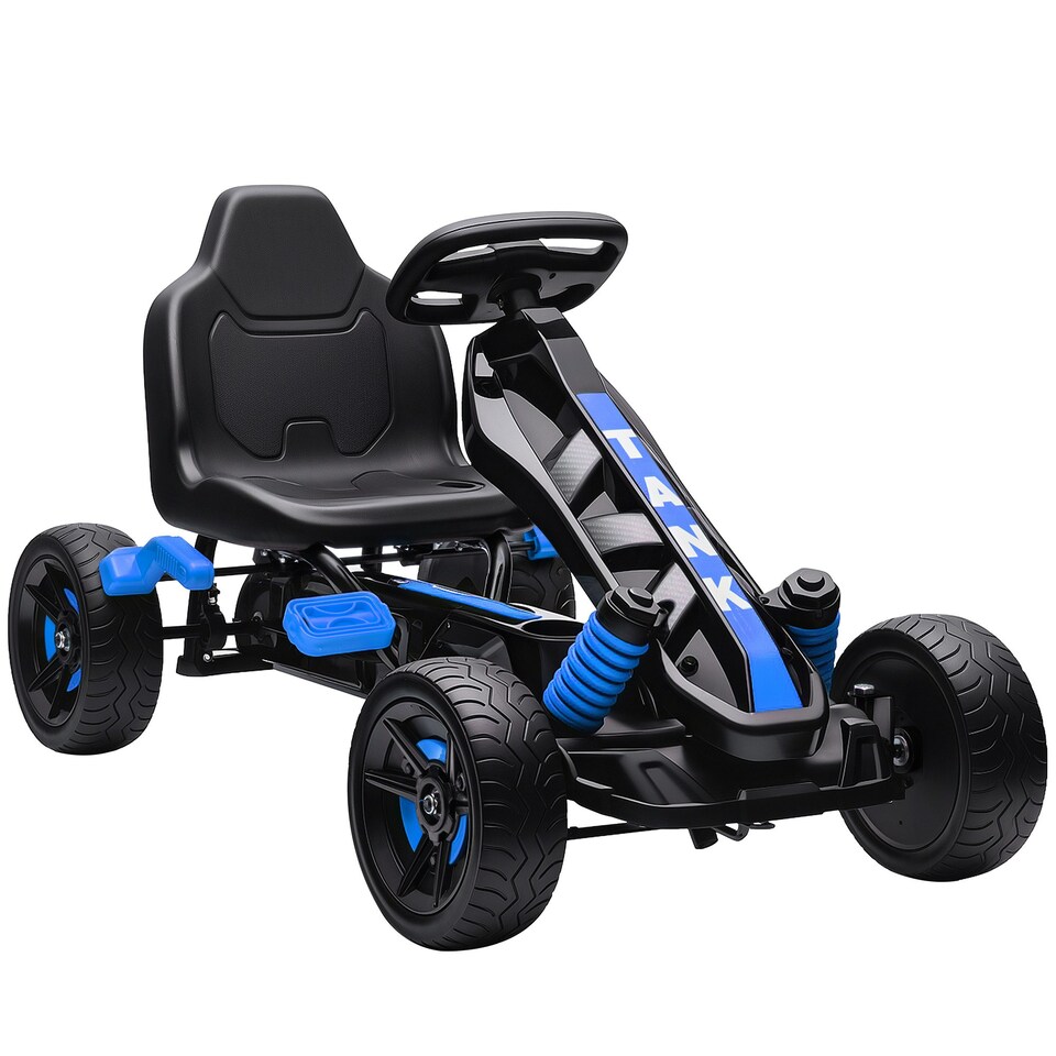 image 1 of AIYAPLAY Pedal Go Kart with Freewheel System, for Ages 3-6 Years, Blue