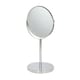 image 1 of Harbour Housewares Pedestal Mirror - 18.5cm x 34.5cm - Chrome Chrome