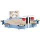 image 1 of Outsunny Kids Sandbox, Outdoor Playset, for Ages 3-7 Years - Blue