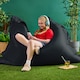 image 6 of Icon Adults Giant Indoor Outdoor Floor Cushion Bean Bag, Black