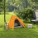image 2 of Outsunny Double Layer Camping Tent for 1-2 Man, 2000mm Waterproof, Green