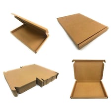 10 x C5 (222x160x20mm) Brown Single Wall Postal Mailing Die Cut Boxes Brown
