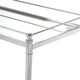 image 4 of Elegant Mirrored Top Console Table,Captivating Silver Finished Hallway Table,Decorative Table,Center Table Silver