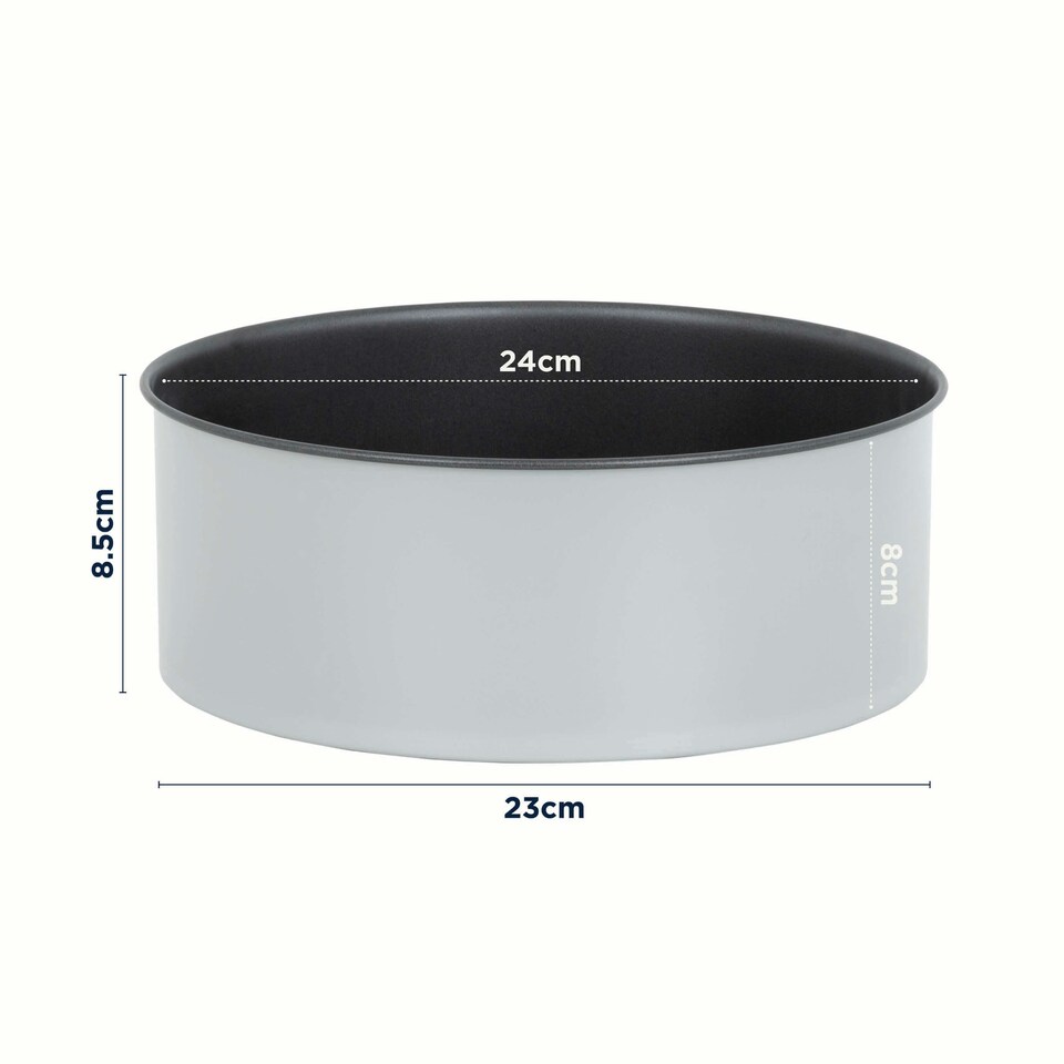 image 1 of PushPan 9 Inch Deep Cake Tin Grey/Pewter