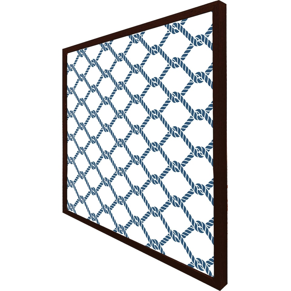 image 1 of Navy chainlink rope (Picutre Frame) Brown | Oak | S