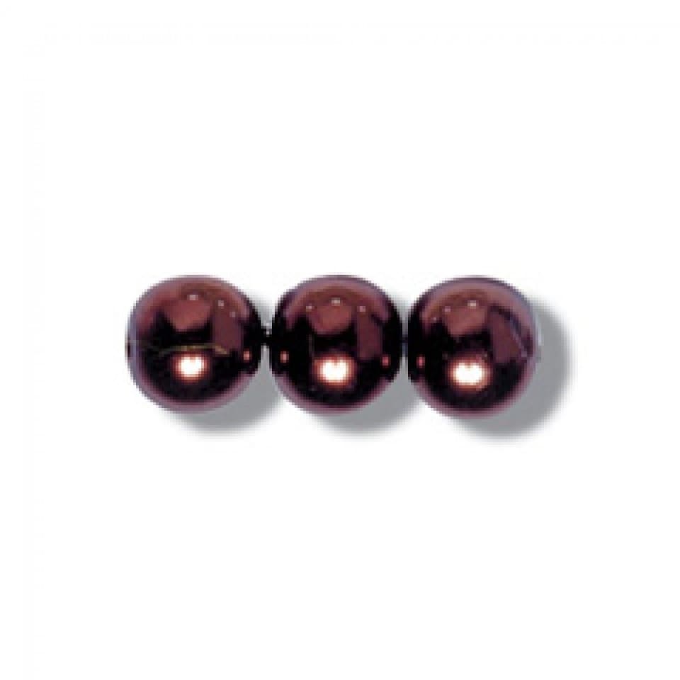 Trimits Bronze Glass Pearl Beads Bulk Pack for Embroidery & Jewellery Making - per value pack of 3