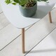 image 4 of Malme Side Table Occasional Large in Chalk Grey and Natural Pine Grey | Light Grey
