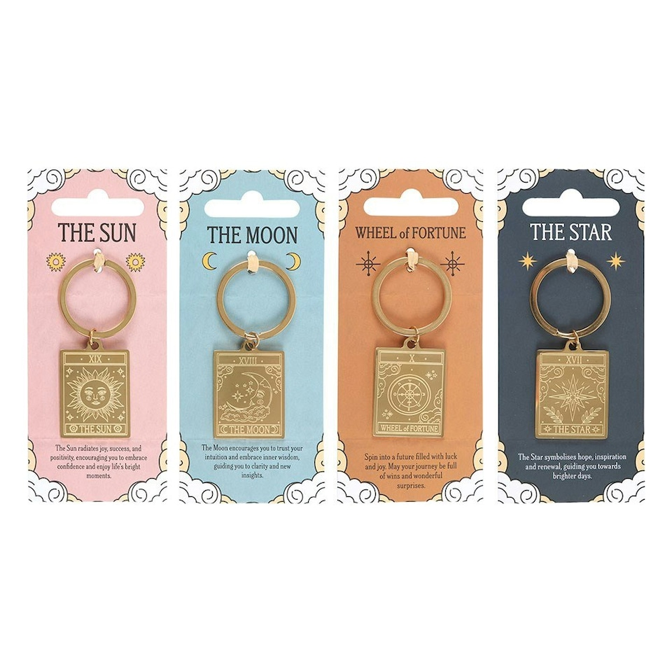 image 1 of Something Different Tarot Keyring (Pack of 24) - Multicoloured - One Size