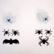 Assorted Halloween Creatures with Cobweb Set