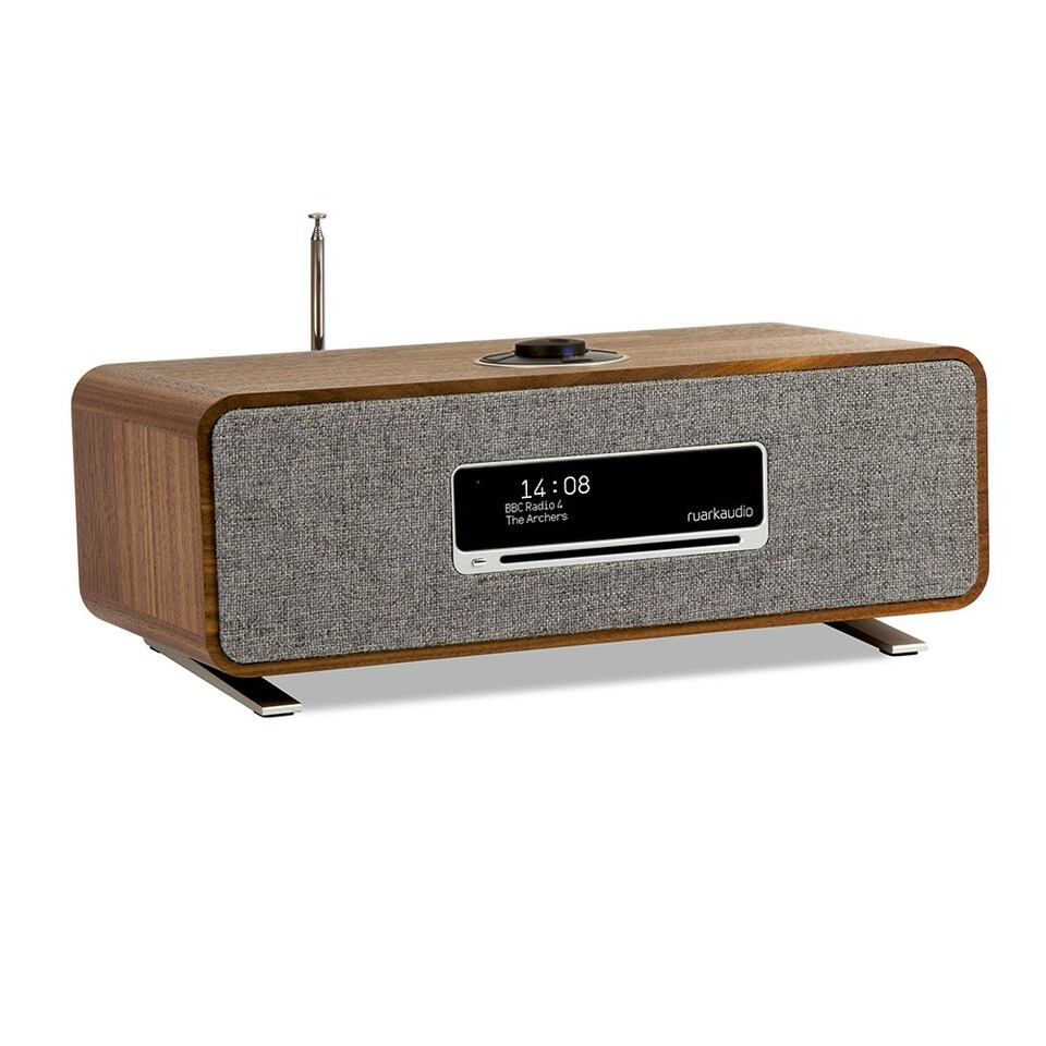 Ruark Audio R3S Wireless Music System Rich Walnut Veneer with Lead