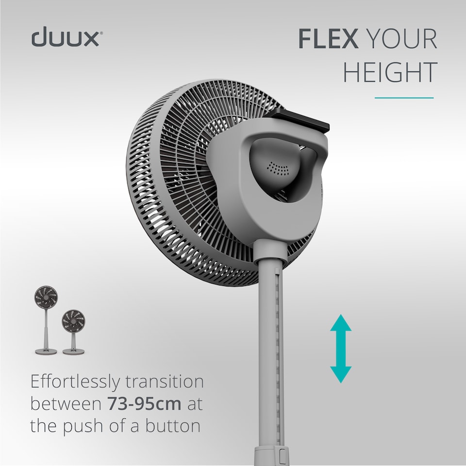image 1 of Duux Whisper 3 Standing Fan with Remote Control | Grey | Grey