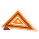 image 1 of Bigjigs Toys Wooden Stacking Triangles, Stacking & Sorting Toy - 7 Pieces